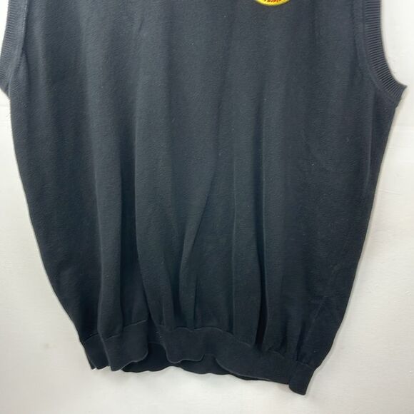 Lacoste Black Vest Sweater 4X Long - Picture 3 of 11